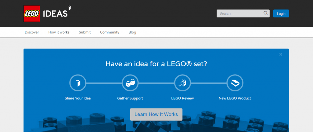 Lego Ideas - crowdsourcing