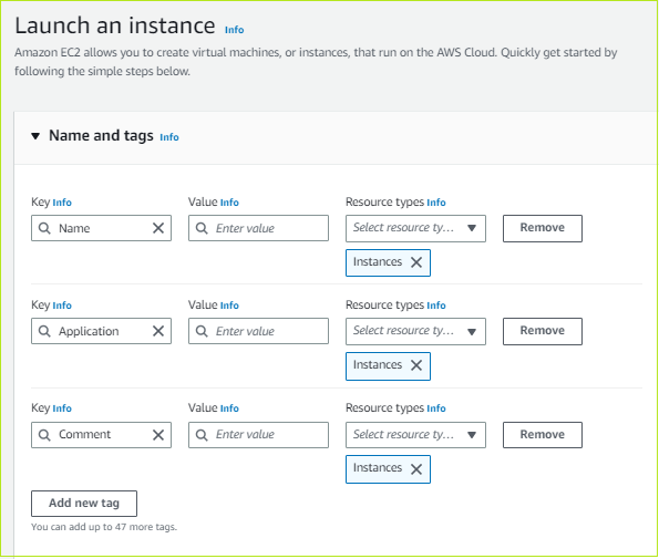 Launching Amazon EC2 Instance