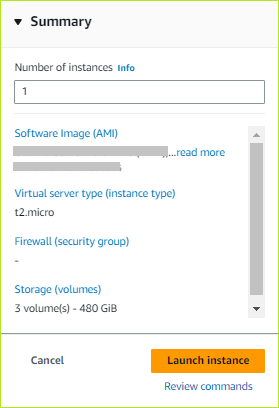 Launching Amazon EC2 Instance