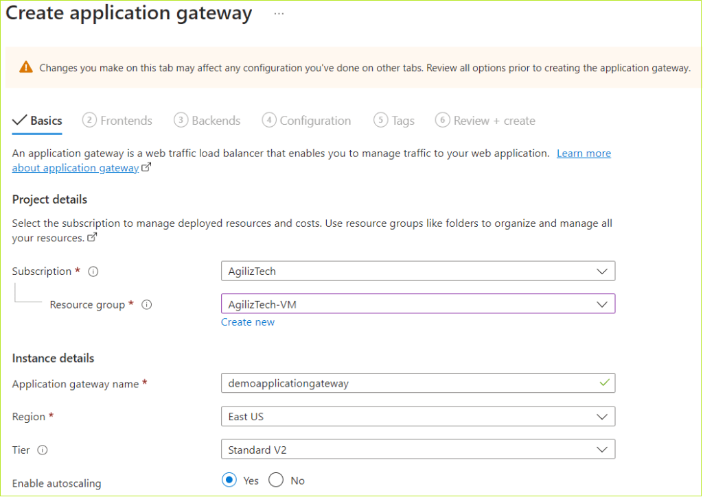 Create an Azure Application Gateway