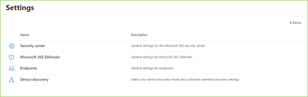 Microsoft 365 Defender Home page