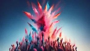 A-slow-motion-capture-artfully-depicts-colored-powder-being-thrown-into-air